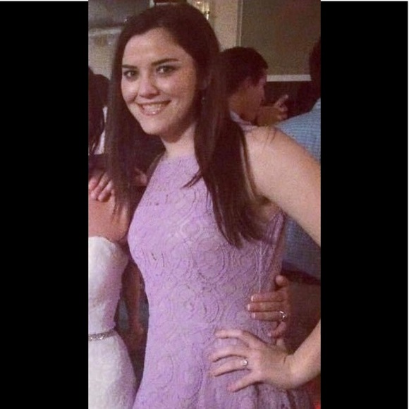 BB Dakota lavender lace skater dress . Worn twice - Picture 3 of 6